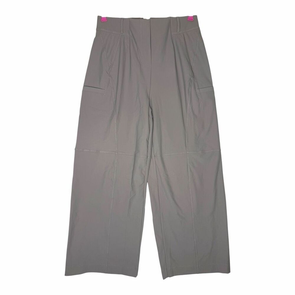 NEW Halara Women’s High Waisted Wide Leg Cargo Pants Gray Size Large Regular